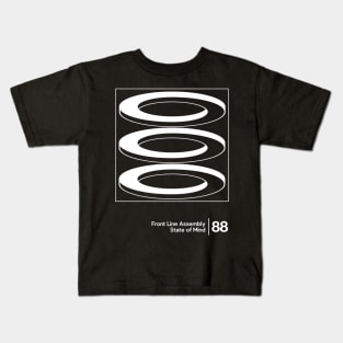 Front Line Assembly / Minimalist Graphic Artwork Kids T-Shirt